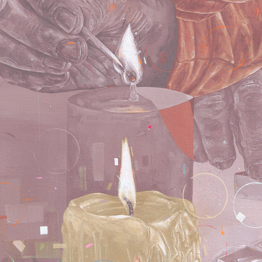 Eternal flame painting