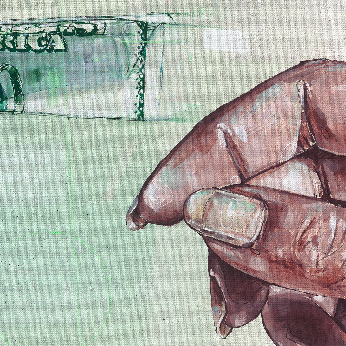 Follow the money fine art print