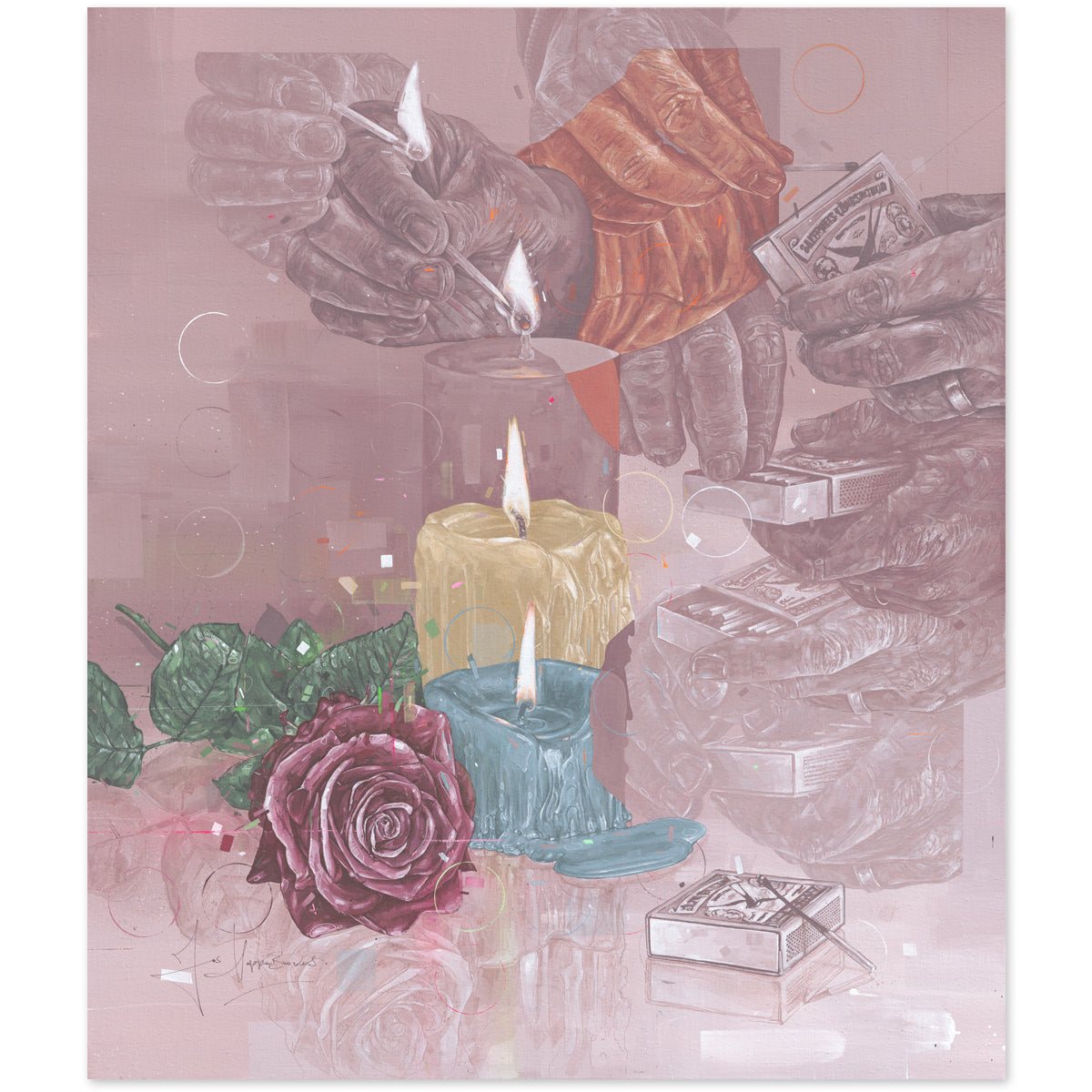 Eternal flame painting