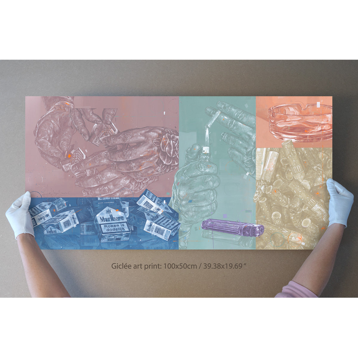 Éen pakje per dag fine art print