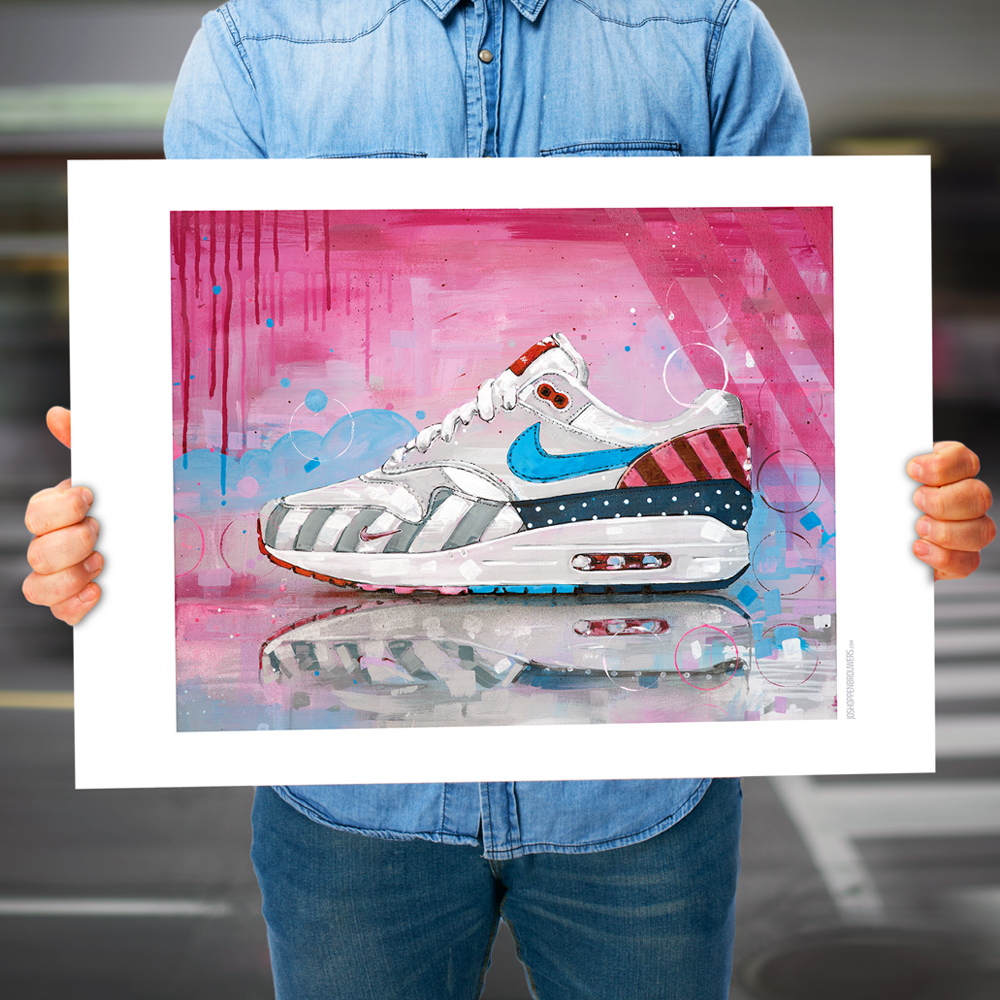 Poster JosHoppenbrouwers Nike Air Max 1 Piet Parra 01 (70 x 50 cm) *Sans  cadre