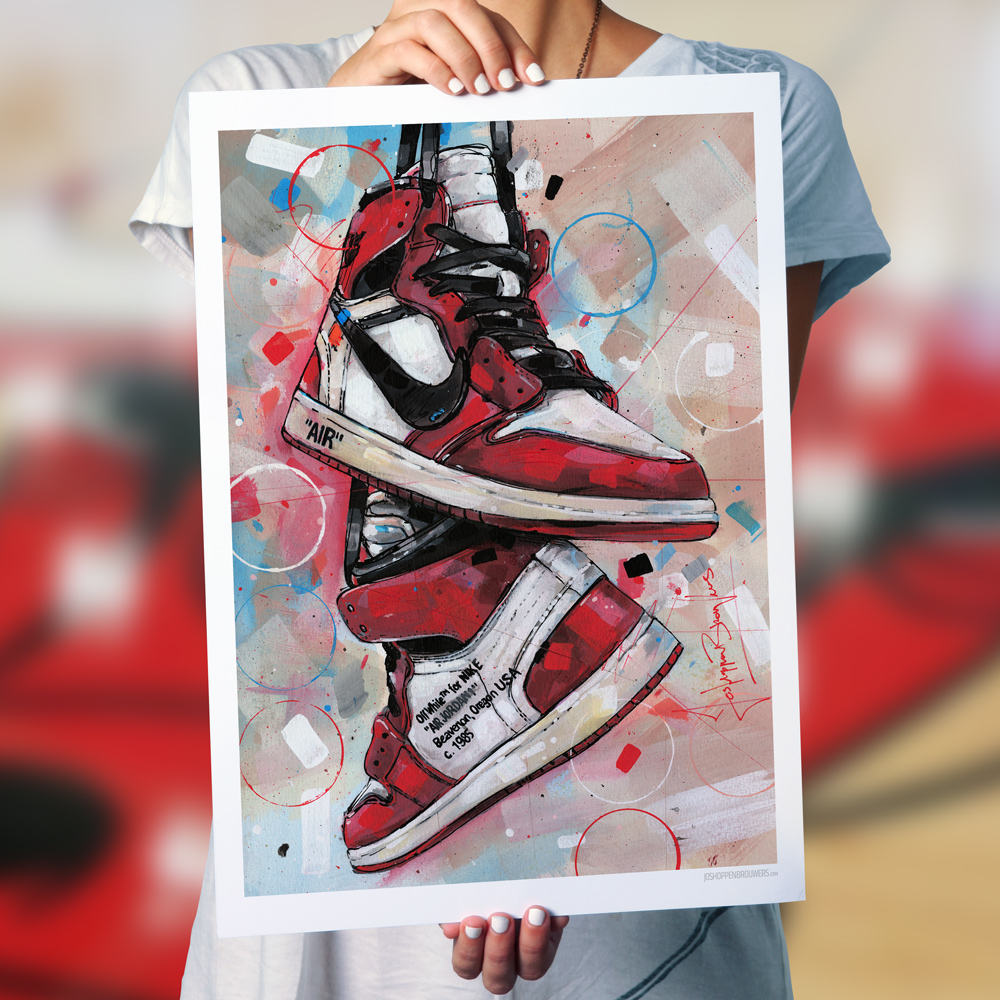 Air Jordan 1 Graffiti Poster 70x50 Cm 