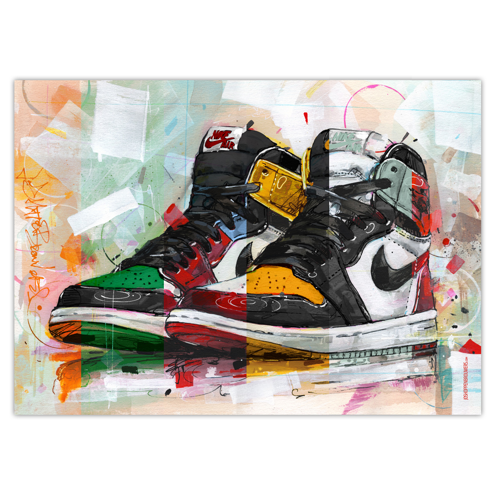 Nike Air Jordan 1 carteles, 6 colores disponibles (70x50cm) - Jos  Hoppenbrouwers art