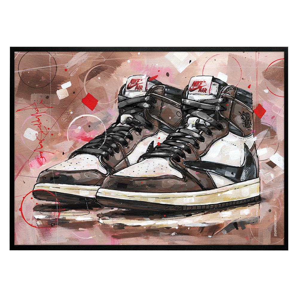 Nike air Jordan 1 High Travis Scott print (70x50cm) – Jos ...