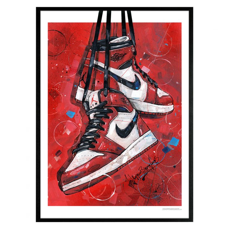 Nike air jordan 1 retro og gs Chicago Plakat (50x70cm) – Jos ...