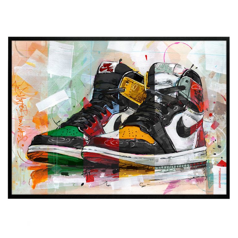 Nike air Jordan 1 ‘colourway’ print (70x50cm) – Jos Hoppenbrouwers art