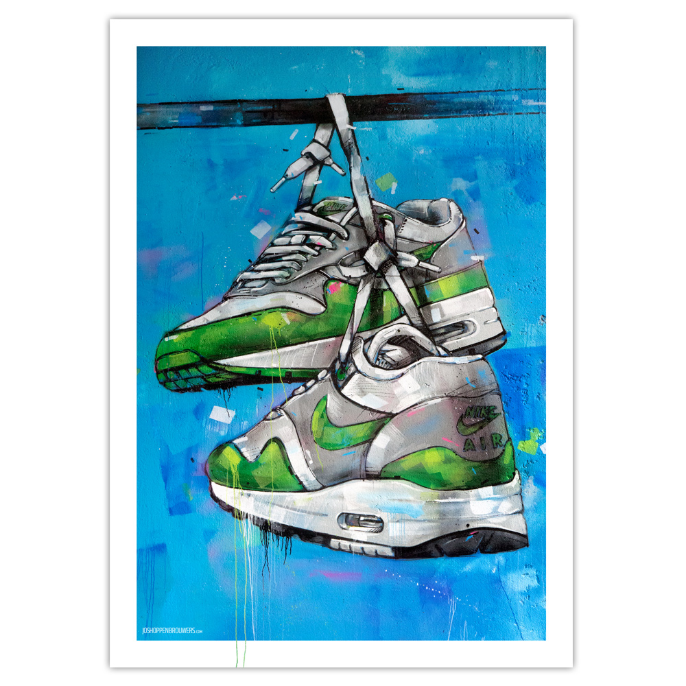 Nike air max graffiti cartel (50x70cm) – Hoppenbrouwers