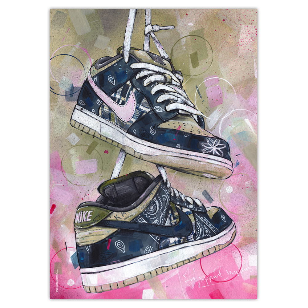 helpen domesticeren Farmacologie Nike Dunk low Travis Scott print (50x70cm) – Jos Hoppenbrouwers art