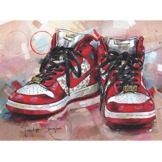 Jos Hoppenbrouwers Canvas Prints - Air Jordan 1 Travis Scott ( Fashion > Shoes > Sneakers art) - 18x26 in