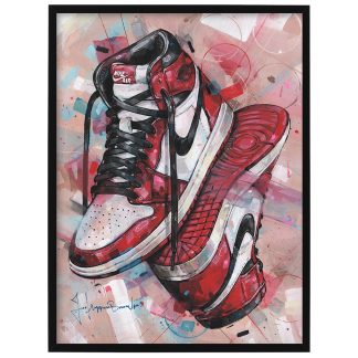 Nike air Jordan 1 retro high Chicago painting (40x30cm) – Jos ...