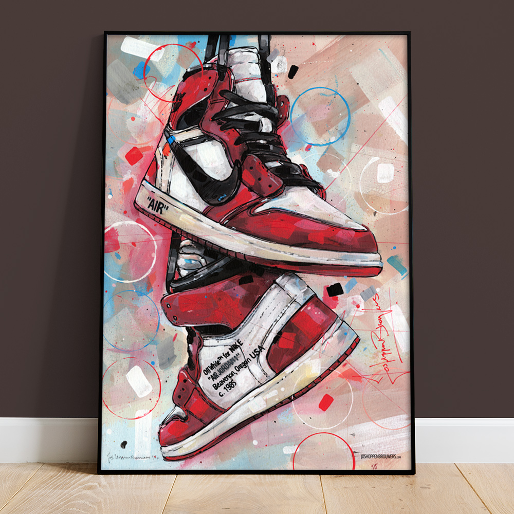 Off-White X Nike Air Jordan 1 Collection Poster — Sneakers Illustrated