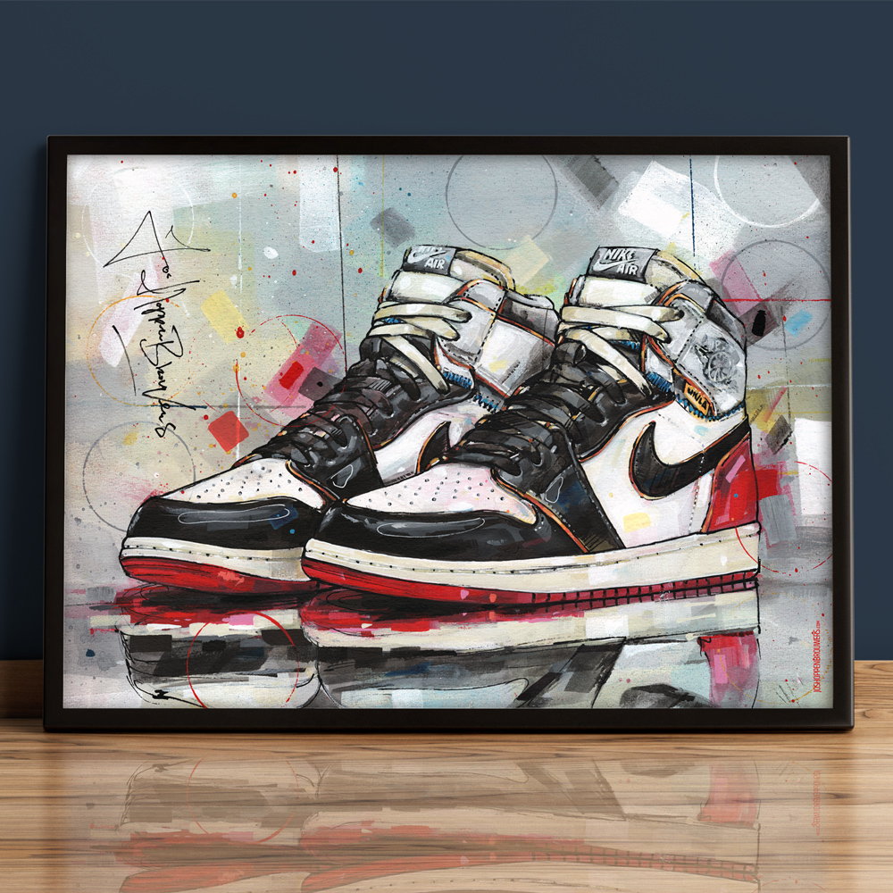 Affiche de Nike Air Jordan 1 Union LA black toe (50x70cm) – Jos ...