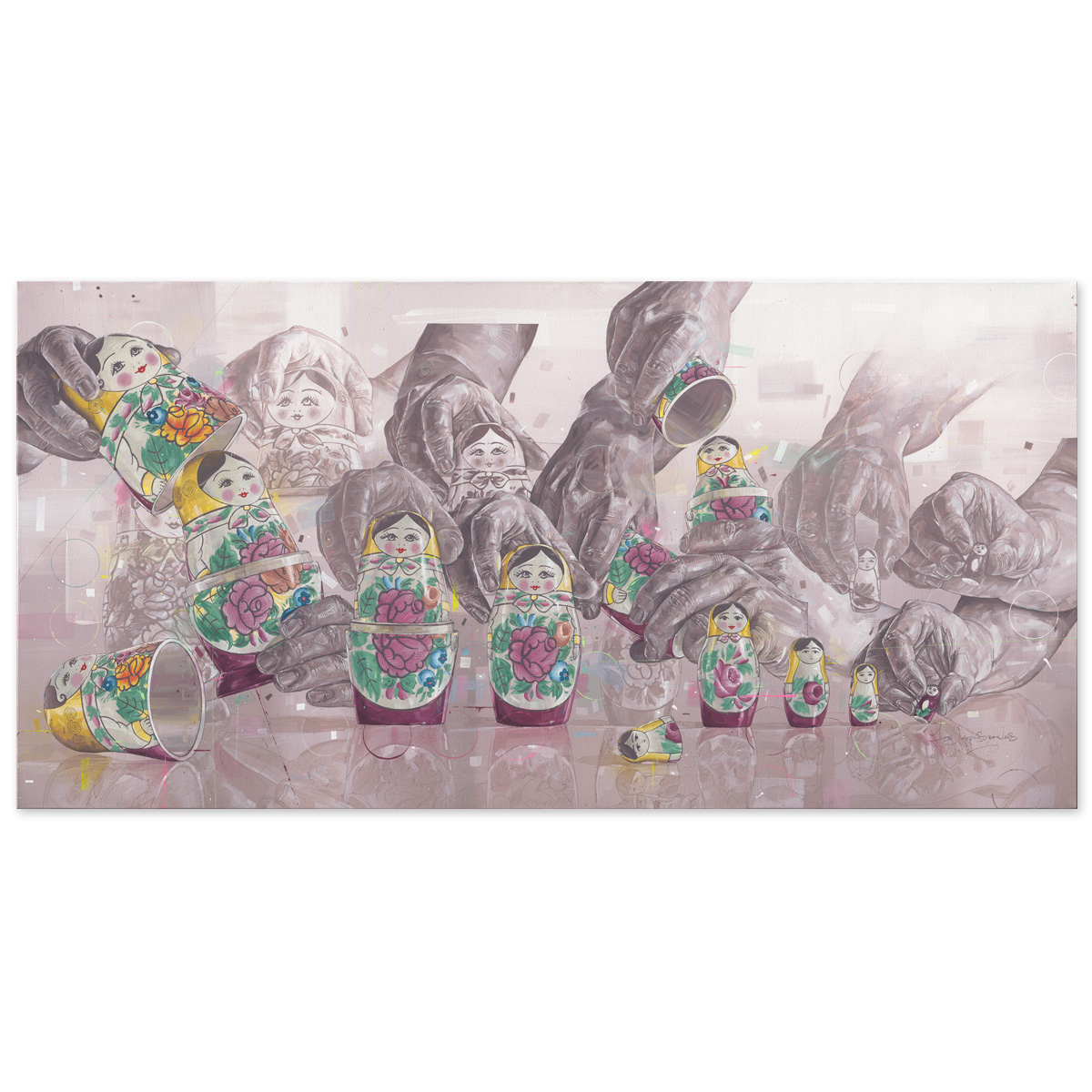 Matryoshka painting, canvas 200 x 100 cm - Image 5
