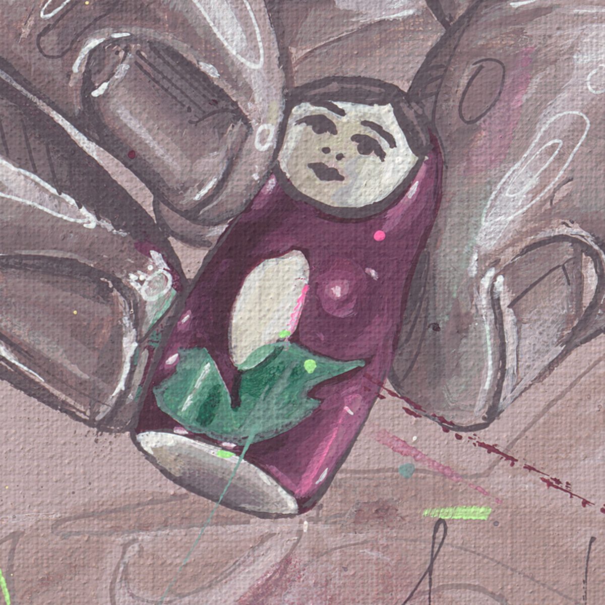 Matryoshka painting, canvas 200 x 100 cm - Image 9